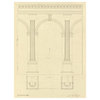 "Plate 28 for Elements of Civil Architecture, ca. 1818-1850" Paper Art, 38"x50"