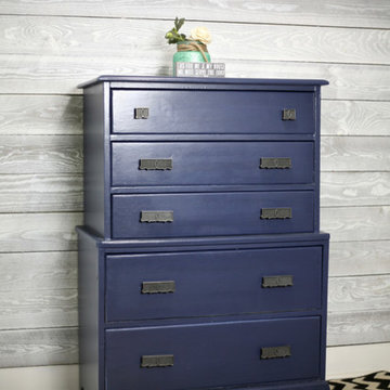 Traditional Navy Dresser Set