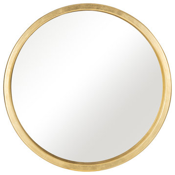 47X47, Gold Circle Mirror