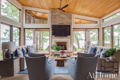 Inspiration for a modern home design remodel in Little Rock