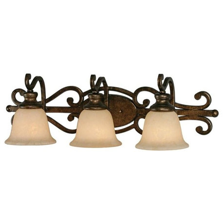 Golden Lighting 8063-BA3 BUS Heartwood 3 Light Vanity