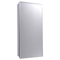 Euroline Medicine Cabinet, 18"x42", Beveled Edge, Surface Mounted