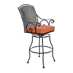Silana Swivel Bar Stool With Arms - Bar Stools And Counter Stools
