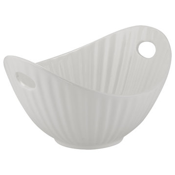 Whittier Boat Bowls, Set of 2, Line Texture