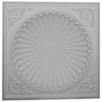 Ekena Millwork - Odessa Recessed Mount Ceiling Dome, 38 1/2"OD x 30 3/4"ID x 6 1/2"D - Urethane ceiling domes enhance interiors with rich texture and traditional appeal. Many of our urethane ceiling domes include classic decorative details, ranging from floral motifs to crisp moulding. Whether you seek something subtle or ornate, we have a urethane ceiling dome for you.  Each ceiling dome is factory primed and ready for your paint or faux finish.  Each dome is manufactured out of a high density urethane foam, which is great for durability, but is also lighter than other materials to make installation a snap.  Enhance your room with a beautiful ceiling dome focal piece.