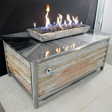 IMPACT Fire Table - Premium Stainless Steel Fire Pit Tables, Modern / Industrial