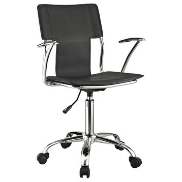 Cool Computer Desk Chair, "Denville", Black
