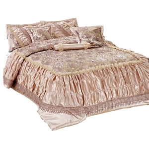 Tache 6 Piece Sweet Dreams Elegant Beige Comforter Set