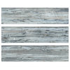 Sonnagh 3" x 12" Rectangular Laminated Glass Mosaic Wall Tile in Gray