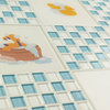 11.75"x11.75" Disney Glass Mosaic Wall Tile, Blue, Baby
