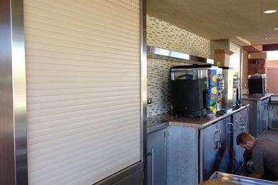 Inspiration for a transitional exterior home remodel in Phoenix