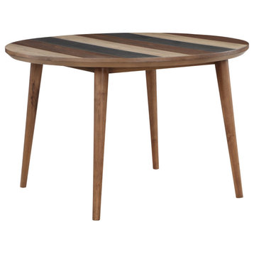 Transitional Wellington Round Dining Table