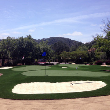 Artificial grass installation in Morgan Hill, CA.