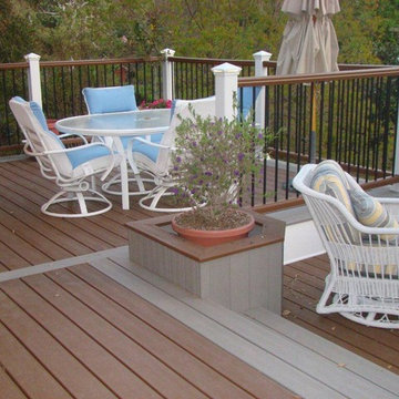 Two level composite deck