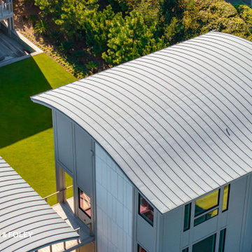Zinc Curved Roof Oceanfront Home – Figure Eight Island, NC