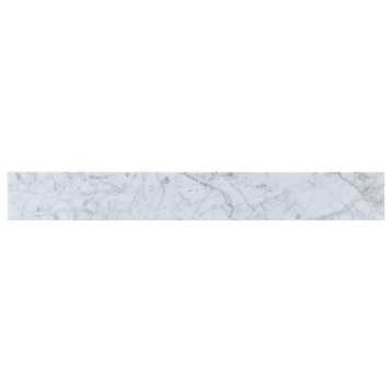 Backsplash Vanity, Carrara White