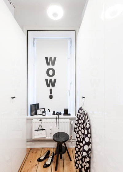 My houzz: spirito scandinavo in casa di una blogger ad amburgo Muri neri stile nordico
