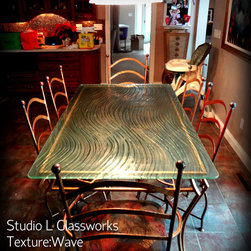 1/2" Thick Textured Glass Tabletop - Everyday Glasses