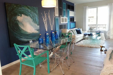 Trendy dining room photo in Calgary