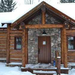 White Cedar Log Siding--Hand Hewn - Products