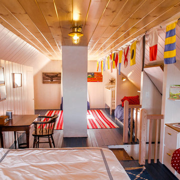 Southport Island, ME - Nautically Themed Bunkroom