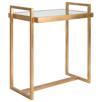 Lola Mirror Top Gold Accent Table