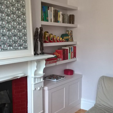Liz and Tim : Alcove cupboards