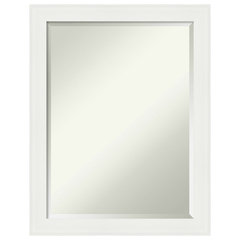 Amanti Art Brushed Sterling Silver Frame 30-in W x 30-in H Square Silver  Framed Wall Mirror in the Mirrors department at