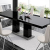 LINOSA Extendable Dining Table, Black