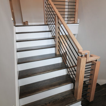 Project #69 | Contemporary Staircase with Horizontal Metal Rods
