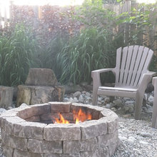 Backyard fire pit/garden