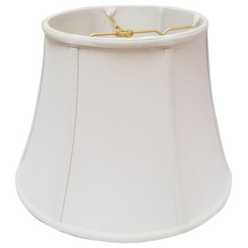 Royal Designs Modified Bell Lampshade, Linen White, 10x16x12.5, Washer