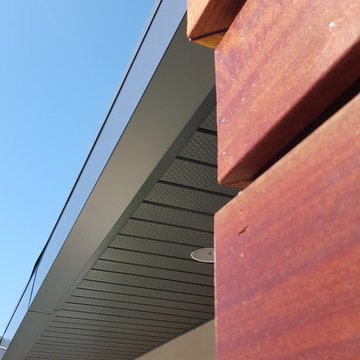 Cladding-Soffits, Fascia, Beams. Box Gutter "Tall" Glendale Ca.