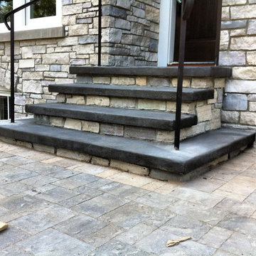 Saint Paul Steps With Cheek Walls and Caps
