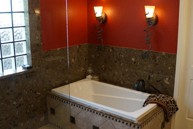 Inspiration for an eclectic bathroom remodel in Houston