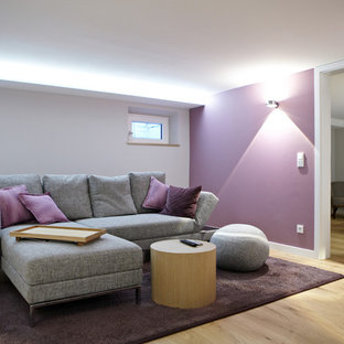 Minimalist home theater photo in Dusseldorf