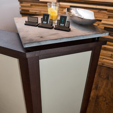 Reception Desk and Product Shelf