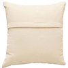 Suzani Bohemian Flower Ivory Decorative Pillow Cover Handembroidered Wool 18x18"
