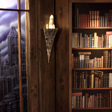 Batman Themed Theatre Lighting & Interior Design Little Rock AR.