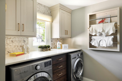 Transitional laundry room photo in Minneapolis