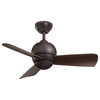 Tilo Oil Rubbed Bronze 30-Inch Ceiling Fan with Dark Cherry Blades