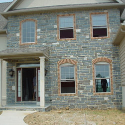 QuarryCut Stone - 95%Blue Stone 5%Split Grey - Squares & Strips - Siding And Stone Veneer