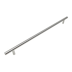 Cosmas - Cosmas 404-673CH Polished Chrome Slim Line Euro Style Bar Pull - Cabinet And Drawer Handle Pulls