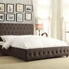 Carlow Upholstery Bed, Dark Gray Linen, Full