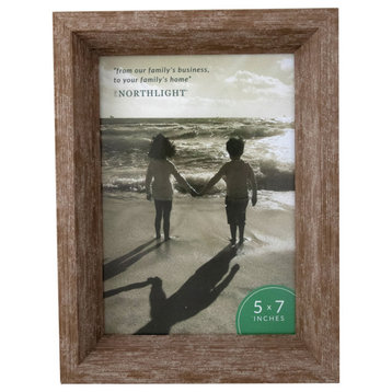 8.25" Classical Rectangular Photo 5" x 7" Picture Frame Brown
