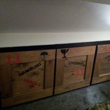 Bachelor pad eaves storage