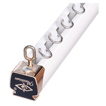 CHR25 Big Ivory Apple Gold Curtain Tracks Ceiling/Wall Mount