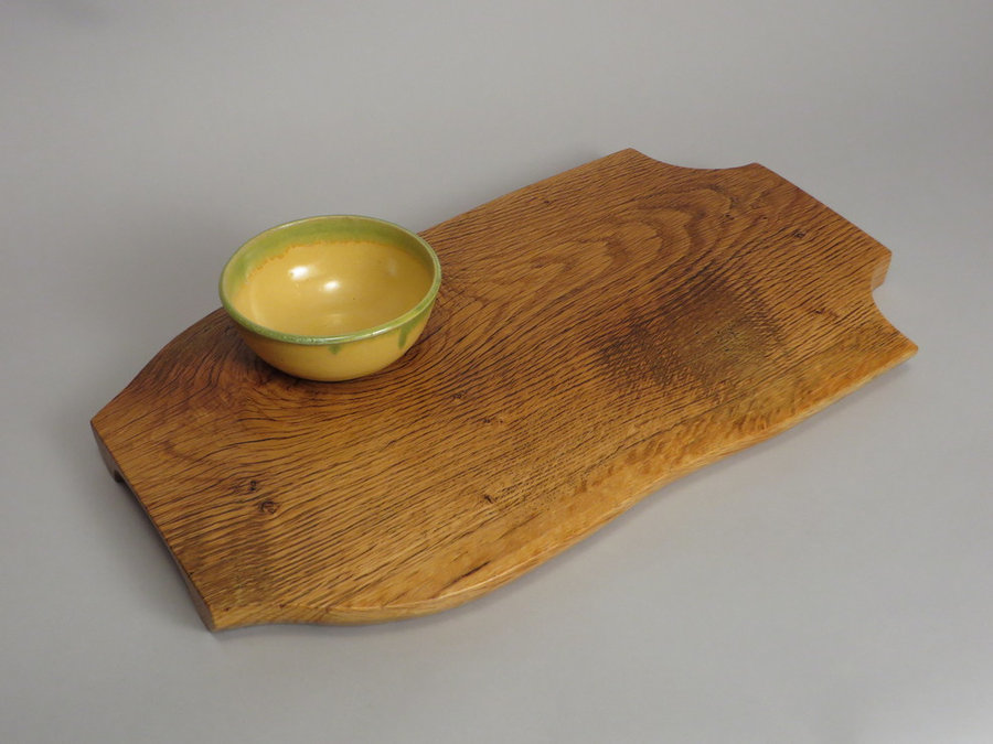 15013 Serving Tray with bowl. Reclaimed White Oak $115