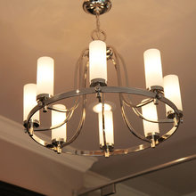 LBM chandelier in bathroom