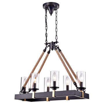 Perona 6 Light Candle Style Chandelier
